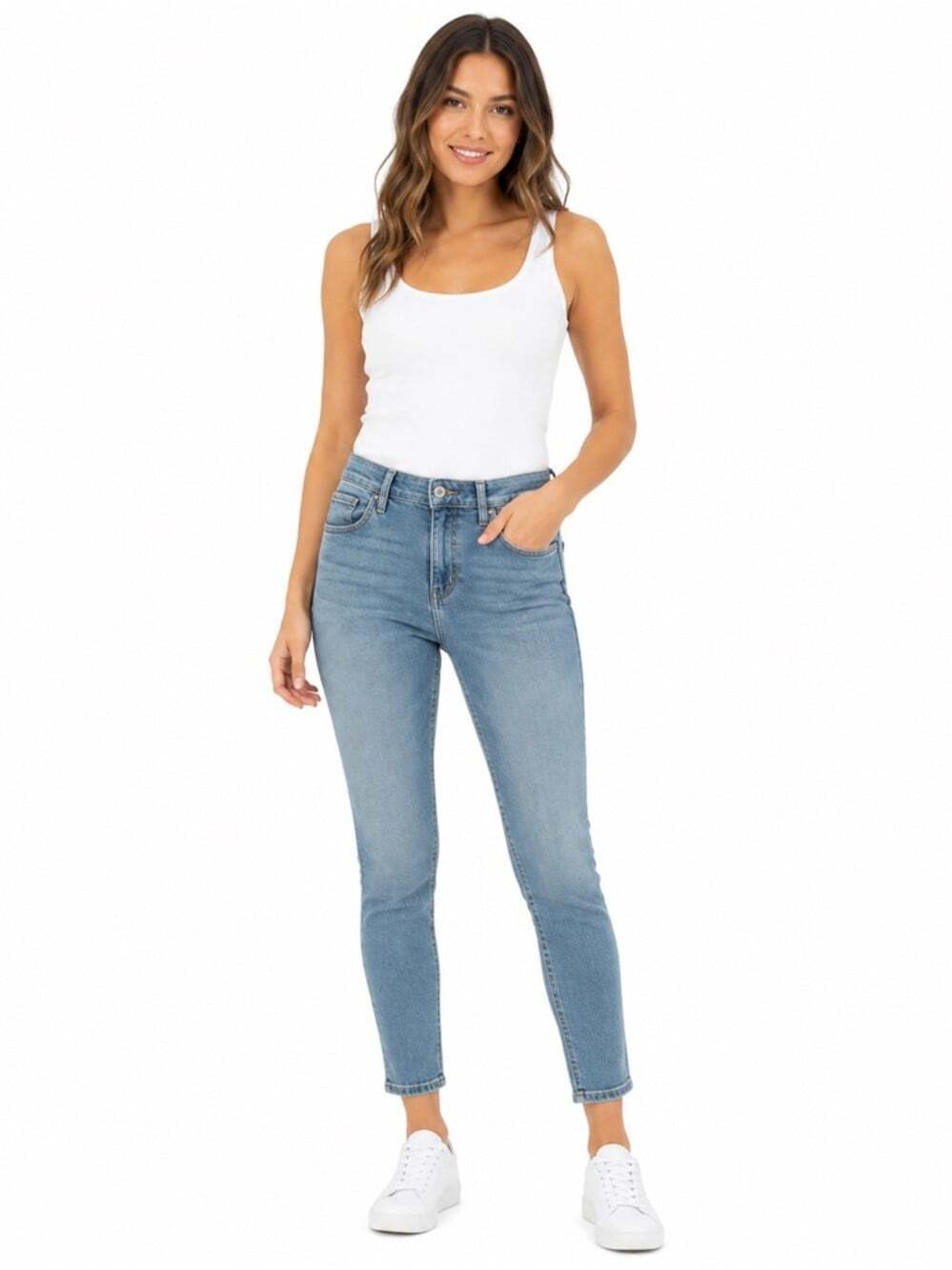 NWT Levis 710 Super Skinny Jeans Womens 32x30" Faded Mid-Rise Staple Neutral